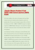 Charles Barnes Section 5 Unit TEST with Correct Answers 100&percnt; PASS