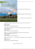 Test Bank For Elements of Ecology 9th Edition by Thomas Smith&comma; Robert Smith Complete Questions and Answers A&plus;