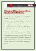 Principles of Microeconomics Exam Questions With 100&percnt; Pass