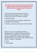 AIC 304 Final Actual Exam Newest Actual Exam With  Complete Questions And Correct Detailed Answers  &lpar;Verified Answers&rpar; &vert;Already Graded A&plus;&vert;&vert;Newest  Exam&excl;&excl;&excl;