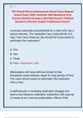 ATI Virtual-Pharm Assessment Actual Exam Newest  Actual Exam With Complete 200&plus;Questions And  Correct Detailed Answers &vert;&vert;Verified Exam&excl;&excl; &lpar;Verified  Answers&rpar; &vert;Already Graded A&plus;&vert;&vert;Newest Exam&excl;&excl;&excl;