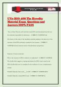 UVic BIO 400 The Heredity Material Exam Questions and Answers 100&percnt; PASS