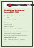 Bio 400 Exam Questions and Answers 100&percnt; PASS