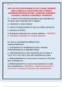 NSG 522 PSYCHOPHARMACOLOGY EXAM 3 NEWEST  2026 COMPLETE QUESTIONS AND CORRECT  ANSWERS&vert;&vert;VERIFIED EXAM&excl;&excl;&excl; &lpar;VERIFIED ANSWERS&rpar;  &vert;ALREADY GRADED A&plus;&vert;&vert;NEWEST VERSION&excl;&excl;&excl;