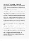 Abnormal Psychology Chapter 8 Questions with Explanations of Answers