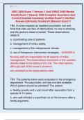 NSG 3450 Exam 1 Version 1 And 2&sol;NSG 3450 Mental  Health Exam 1 Newest 2026 Complete Questions And  Correct Detailed Answers&vert;&vert; Verified Exam&excl;&excl;&excl; &lpar;Verified  Answers&rpar;&vert;Already Graded A&plus;&vert;&vert;Newest Exam&excl;&excl;&excl; 