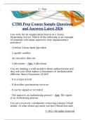 CTBS Prep Course Sample Questions  and Answers Latest 202