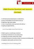 CRRN Practice Questions and Answers Latest Update&excl;&excl; Graded A&plus;&period;pdf