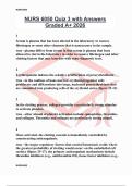NURS 6050 Quiz 3 with Answers Graded A&plus; 2026