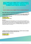 WGU D096 &vert;OA&vert; OBJECTIVE ASSESSMENT EXAM&comma; &lpar;LATEST 2026&sol;2027 UPDATE&rpar; WITH CORRECT&sol;ACCURATE ANSWERS