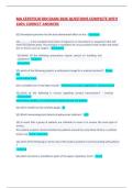 MA CERTIFICATION EXAM 2026 QUESTIONS COMPLETE WITH 100&percnt; CORRECT ANSWERS