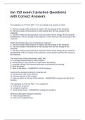 bio 110 exam 3 practice Questions with Correct Answers