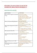 IFR ORAL EXAM GUIDE EXAM WITH COMPLETE SOLUTIONS GRADED A&plus;