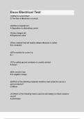 Esco Electrical Test Questions with 100- correct answers