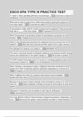 ESCO EPA TYPE III PRACTICE TEST Questions with 100- correct answers
