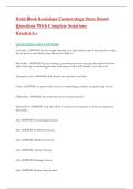 Gold Book Louisiana Cosmetology State Board Questions and Complete Answers&period;
