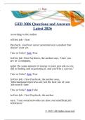 GEB 3006 Questions and Answers  Latest 2026