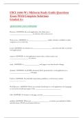 CSCI 3300-W1 Midterm Study Guide Questions Exam With Complete Solutions