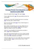 Georgia Permit Test Questions and  Answers Latest 2026