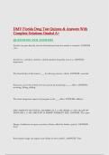DMV Florida Drug Test Quizzes & Answers With Complete Solutions Graded A&plus;