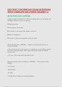 LEO TEST 2 TECHNICIAN EXAM QUESTIONS WITH COMPLETE SOLUTIONS GRADED A&plus;