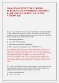 NR 602 EXAM WITH WELL VERIFIED  QUESTIONS AND ANSWERS&vert;&vert; GUARANTEED  PASS&vert;&vert; ALREADY GRADED A&plus;&vert;&vert; LATEST  VERSION 2026