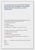 GA LIFE INSURANCE EXAM WITH VERIFIED  QUESTIONS AND ANSWERS&vert;&vert; GUARANTEED  PASS&vert;&vert; ALREADY GRADED A&plus;&vert;&vert; LATEST  UPDATE 2026