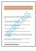 LADC EXAM STUDY GUIDE 2025&sol;2026 QUESTIONS AND ANSWERS 100&percnt; PASS&period;
