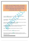 LADC EXAM SCREENING&comma; INTAKE&comma; ORIENTATION&comma; AND ASSESSMENT EXAM 2025&sol;2026 QUESTIONS AND ANSWERS 100&percnt; PASS&period;