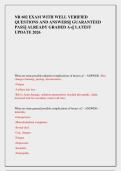 NR 602 EXAM WITH WELL VERIFIED  QUESTIONS AND ANSWERS&vert;&vert; GUARANTEED  PASS&vert;&vert; ALREADY GRADED A&plus;&vert;&vert; LATEST  UPDATE 2026