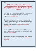 POB Final Newest Actual Exam With Complete  Questions And Correct Detailed Answers &vert;&vert;Verified  Exam&excl;&excl; &lpar;Verified Answers&rpar; &vert;Already Graded A&plus;&vert;&vert;Newest  Exam&excl;&excl;&excl;