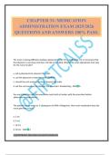 CHAPTER 31&colon; MEDICATION ADMINISTRATION EXAM 2025&sol;2026 QUESTIONS AND ANSWERS 100&percnt; PASS&period;