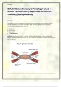 BIOL251 Human Anatomy & Physiology I w&sol;Lab &vert; Module 7 Exam Review &vert;70 Questions and Answers Summary &vert; &vert;Portage Learning