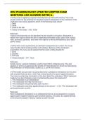 HESI PHARMACOLOGY UPDATED SCRIPTED EXAM QUESTIONS AND ANSWERS RATED A&plus;