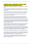 FRESENIUS ANNUAL COMPETENCY 2026 STUDY GUIDE EXAM QUESTIONS AND ANSWERS RATED A&plus;