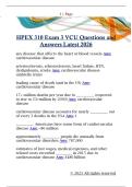 HPEX 310 Exam 3 VCU Questions and  Answers Latest 2026 