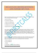 MCA II EXAM 2 2025&sol;2026 QUESTIONS AND ANSWERS 100&percnt; PASS&period;