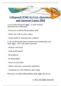 Lifeguard &lpar;YMCA&rpar; Cert&period; Questions  and Answers Latest 2026