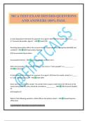 MCA TEST EXAM 2025&sol;2026 QUESTIONS AND ANSWERS 100&percnt; PASS&period;