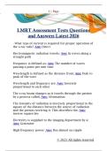 LMRT Assessment Tests Questions  and Answers Latest 2026 