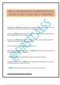 MEAS 242-DISEASE CONDITIONS CH&period; 8 EXAM STUDY GUIDE 100&percnt; VERIFIED&period;