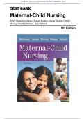 Test Bank - Maternal Child Nursing 5th edition &lpar;Mckinney&comma; 2018&rpar; &lpar;All Chapters&comma; 100&percnt; Original Verified&comma; A&plus; Grade&rpar;&vert; Updated 2024