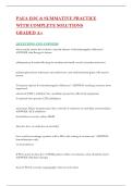 PAEA EOC & SUMMATIVE PRACTICE EXAM QUESTIONS WITH COMPLETE SOLUTIONS