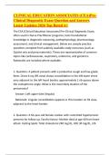 CLINICAL EDUCATION ASSOCIATES &lpar;CEA&rpar;Pre-Clinical Diagnostic Exam Question and Answers Latest Updates 2026 Top Rated A&plus;&period;