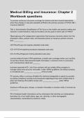 Medical Billing and Insurance Chapter 2 Workbook questions