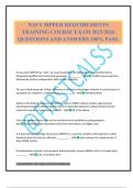 NAVY MPPEH REQUIREMENTS TRAINING COURSE EXAM 2025&sol;2026 QUESTIONS AND ANSWERS 100&percnt; PASS&period;