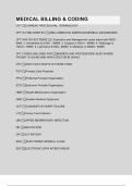 MEDICAL BILLING & CODING QUESTIONS AND ANSWERS