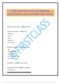 NFDN 2003 FINAL EXAM 2025&sol;2026 QUESTIONS AND ANSWERS 100&percnt; PASS