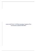 ATI Pharmacology Capstone Post Assessment Week 2&colon; Latest 2026 Complete Review Guide with Rationales & Practice Questions