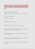 MDC4 EXAM 1 QUESTIONS & ANSWERS WITH COMPLETE SOLUTIONS GRADED A&plus;&period;